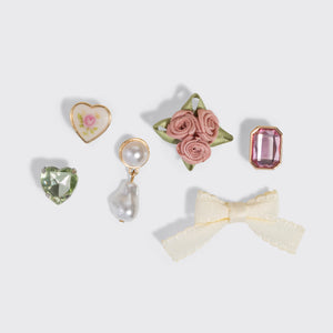 kitsch-kitschpop-charms-vintage-pink-austauschbare-haarclip-anh-nger image 4