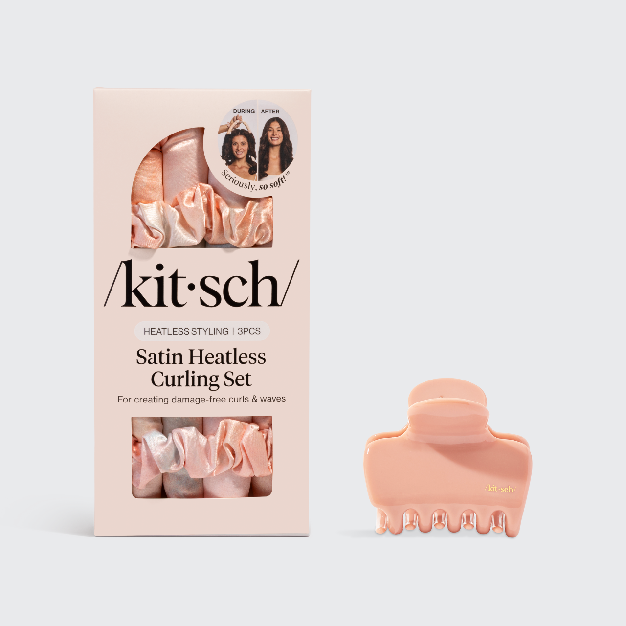 kitsch-the-no-heat-hair-day-bundle-satin-heatless-curling-set-sunset-tie-dye-clo image 2
