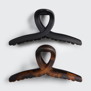 kitsch-black-tort-loop-claw-clips-2er-set-large image 4
