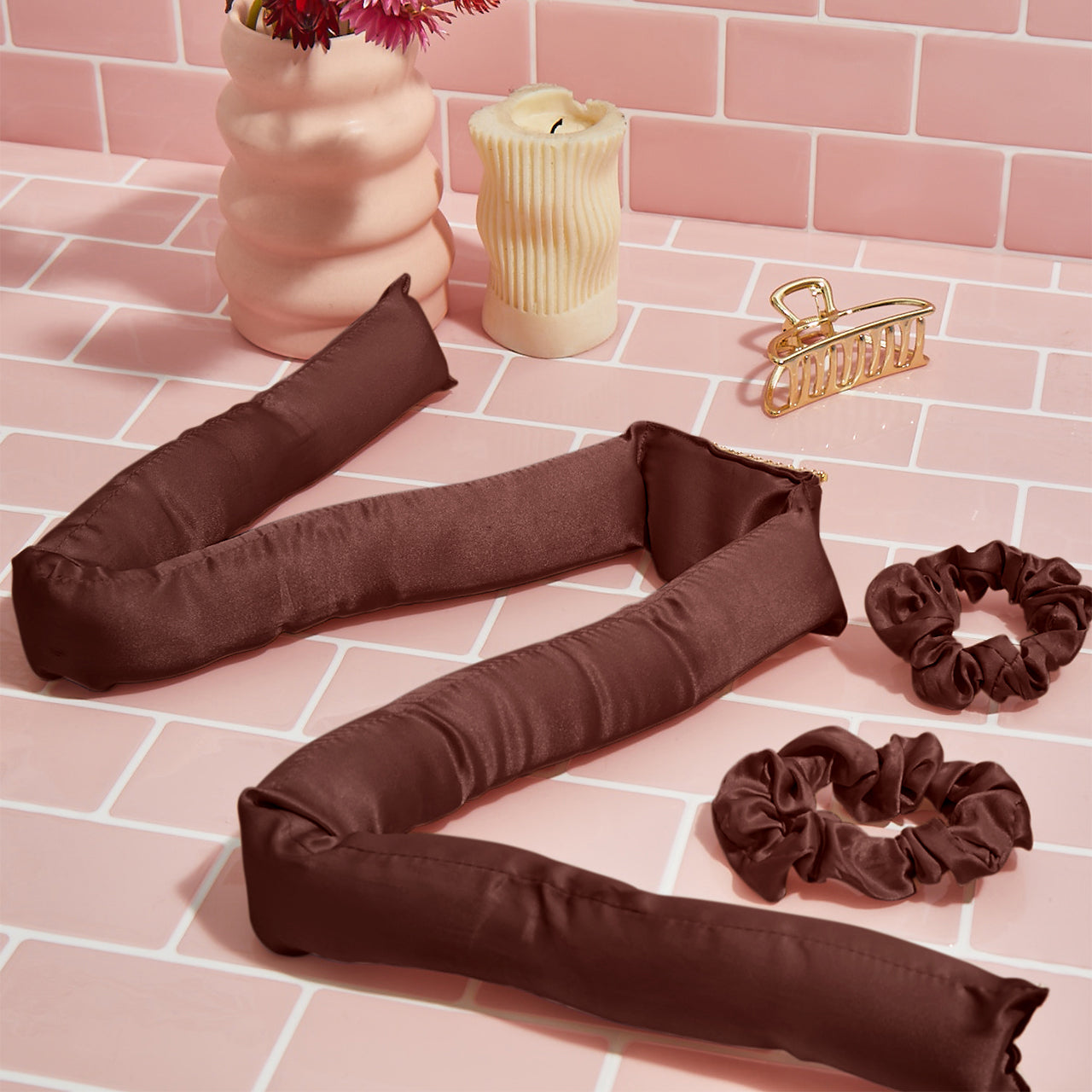 kitsch-chocolate-xl-satin-heatless-curling-set-lockenband-39-inch image 7