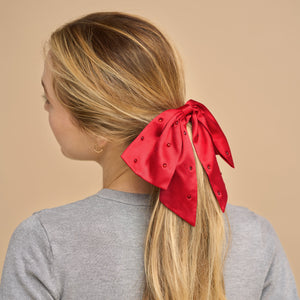 kitsch-satin-rhinestone-bow-scrunchie image 4
