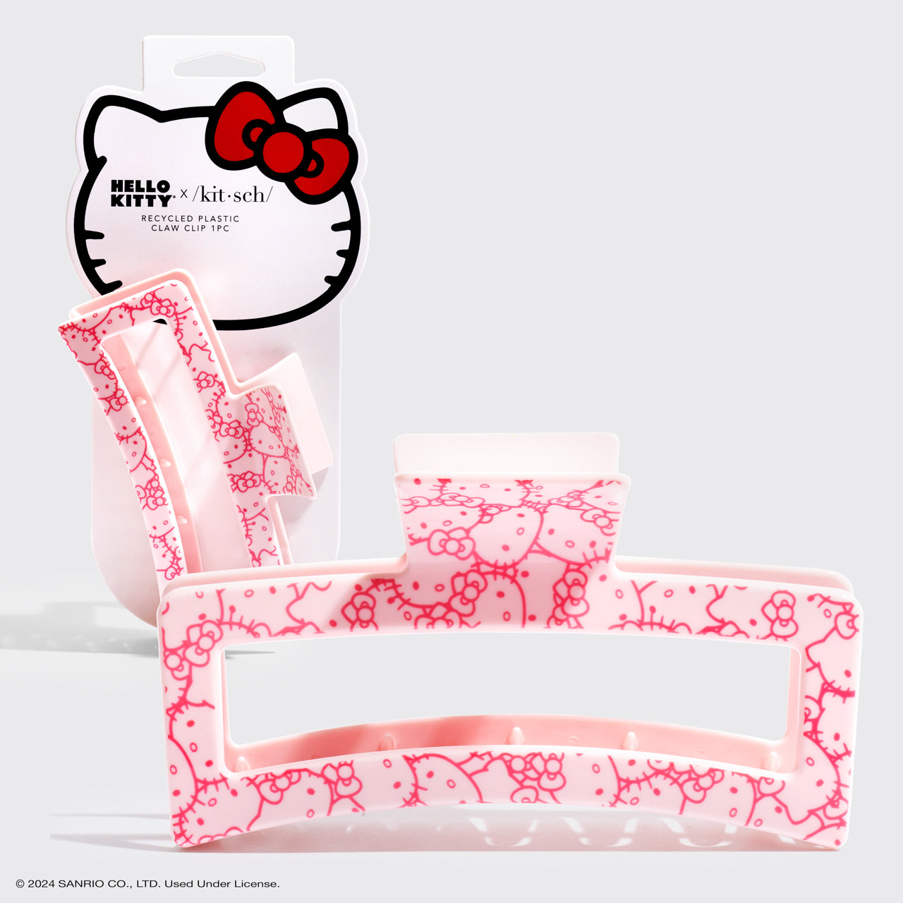 kitsch-x-hello-kitty-jumbo-claw-clip-pink-kitty-faces-haarklammer image 2