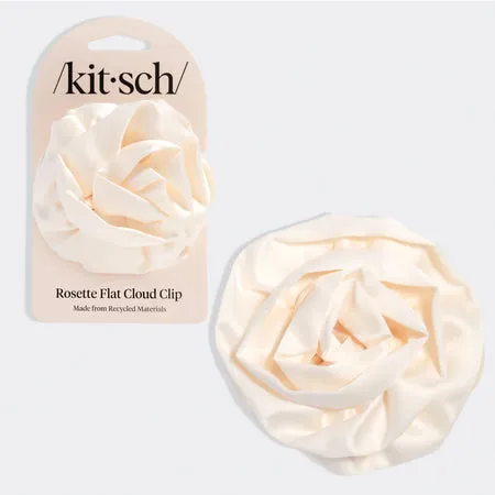kitsch-satin-rosette-flat-cloud-clip-haarklammer-medium-cream image 1