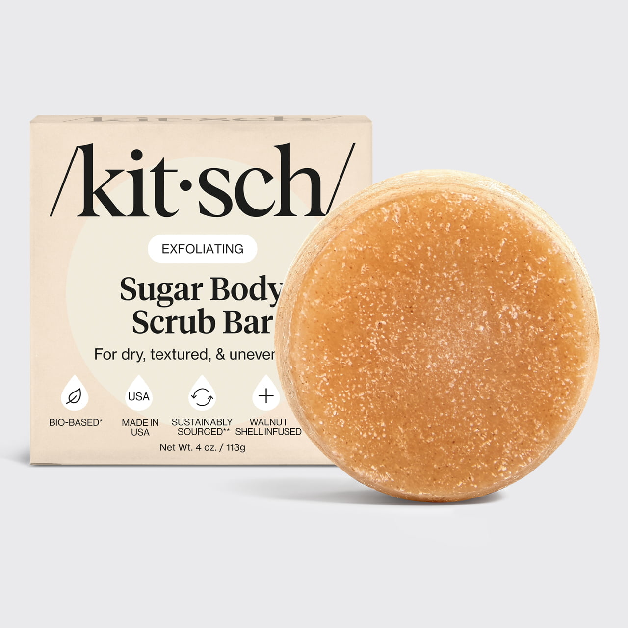 kitsch-exfoliating-sugar-body-scrub-peeling-bar-zuckerscrub image 2