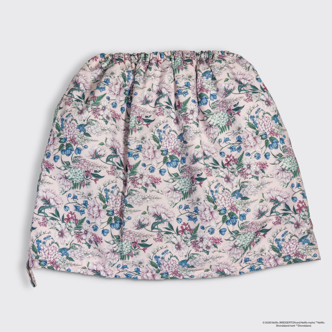 kitsch-x-bridgerton-satin-lined-flexi-shower-cap-wisteria image 6