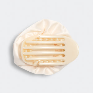 kitsch-satin-rosette-flat-cloud-clip-haarklammer-medium-cream image 4