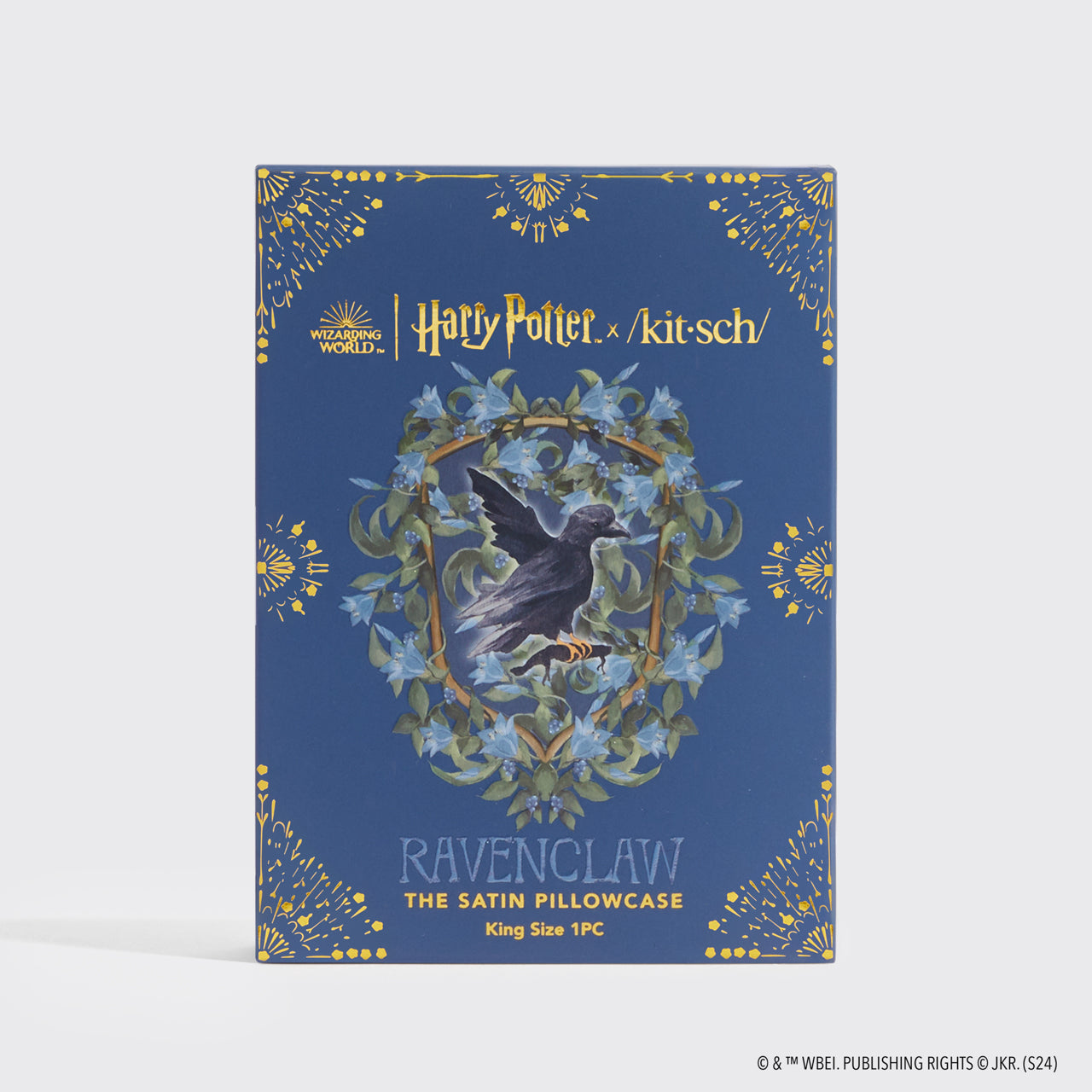 kitsch-x-harry-potter-satin-kopfkissenbezug-ravenclaw-2er-pack-king image 4