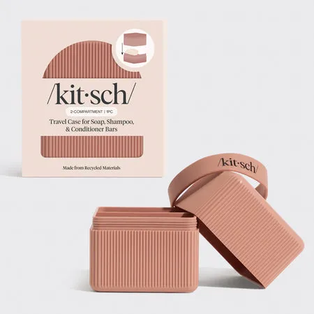 kitsch-2-compartment-travel-case-reise-organizer-terracotta image 1