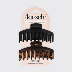 kitsch-black-tort-matte-claw-clips-2er-set-oversized image 4