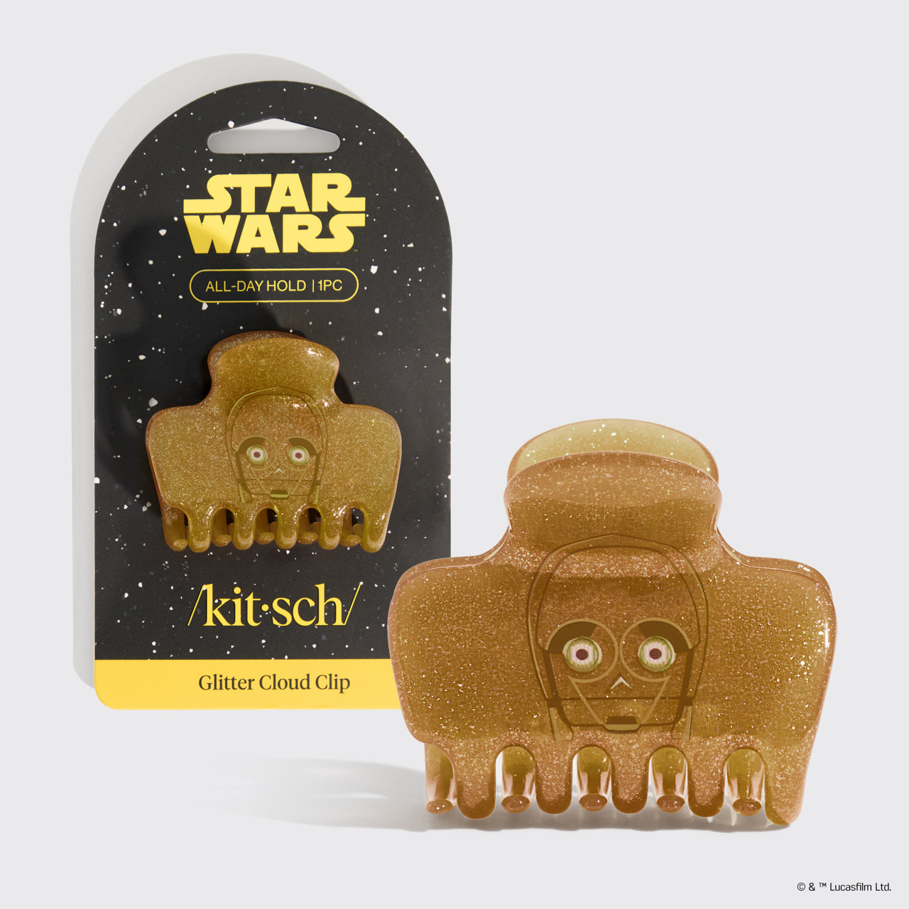 kitsch-star-wars-glitter-cloud-clip-c-3po-haarspange image 2