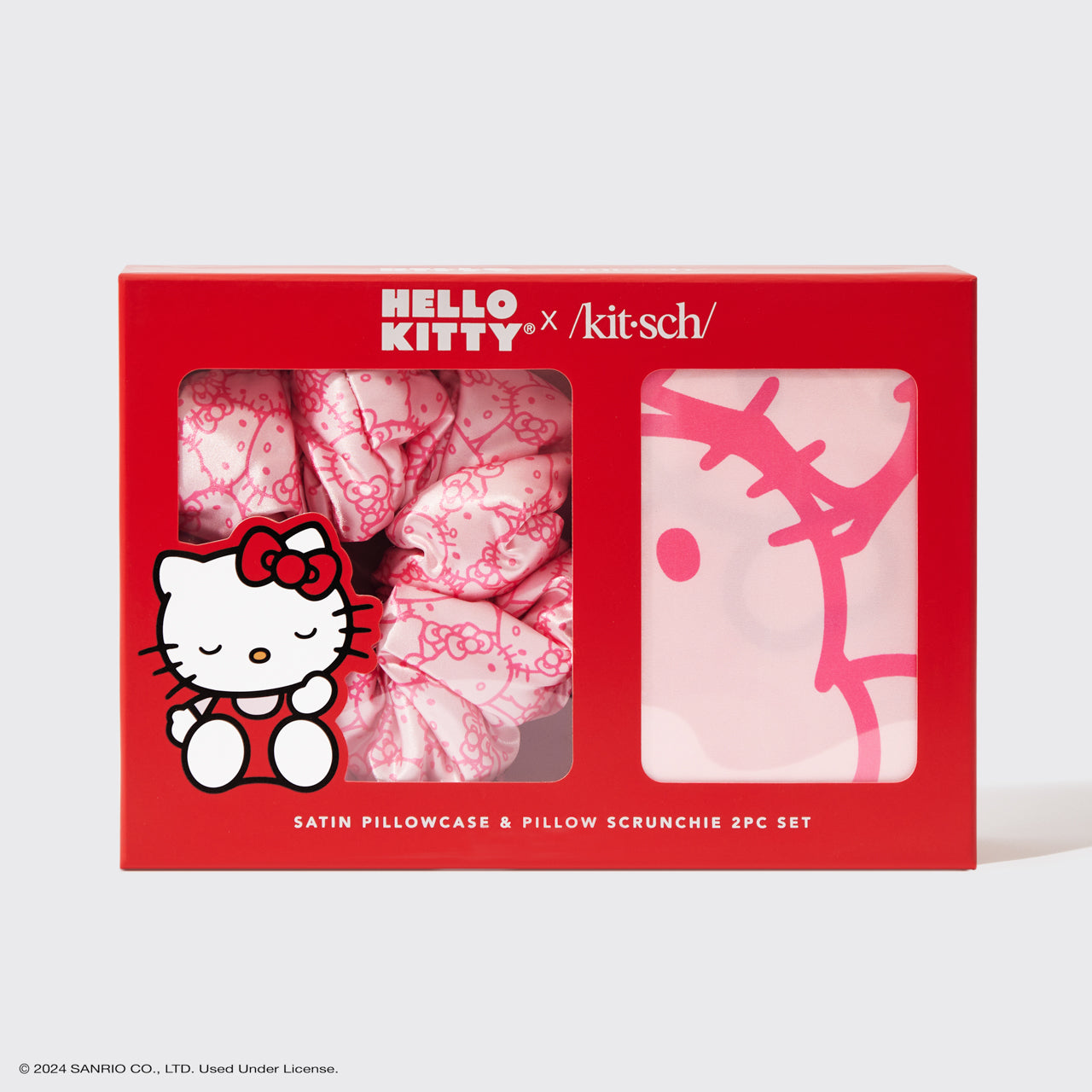 kitsch-hello-kitty-satin-pillowcase-pillow-scrunchie-2pc-set image 4