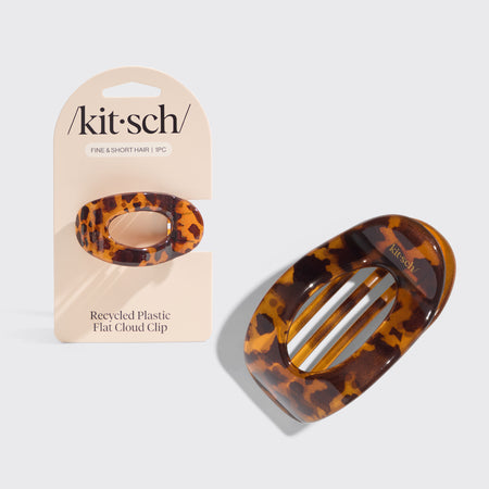 kitsch-tort-flat-cloud-clip-small-flache-haarklammer-in-tortoise image 1