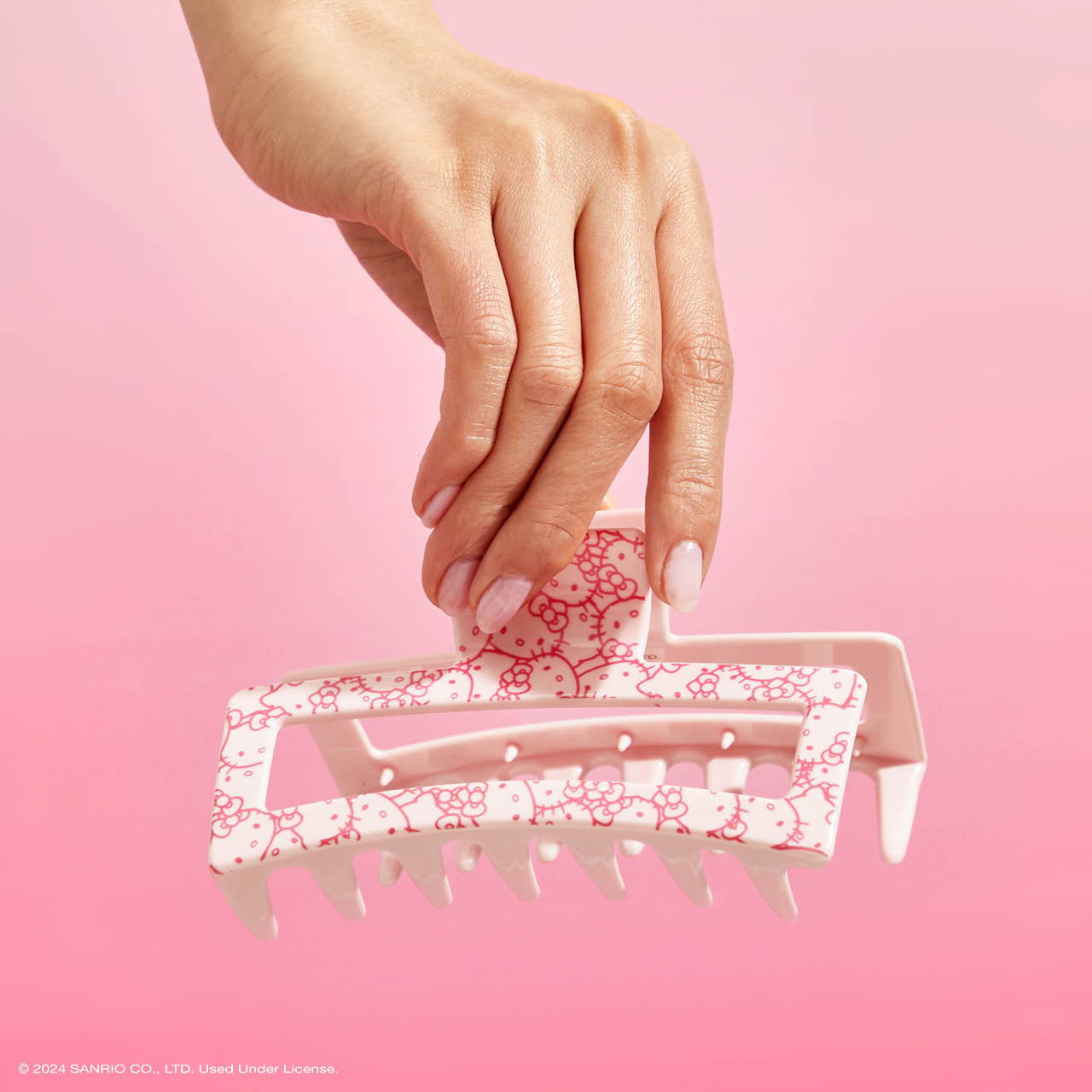 kitsch-x-hello-kitty-jumbo-claw-clip-pink-kitty-faces-haarklammer image 5