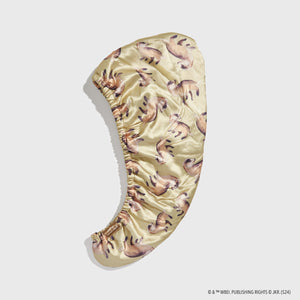 kitsch-x-harry-potter-satin-wrapped-haartuch-hufflepuff-haarturban image 3