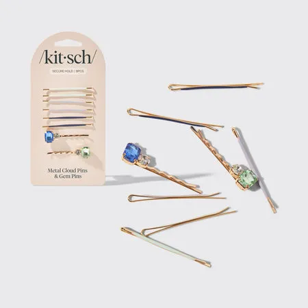 kitsch-garden-bouquet-cloud-gem-bobby-pins-8er-set image 1