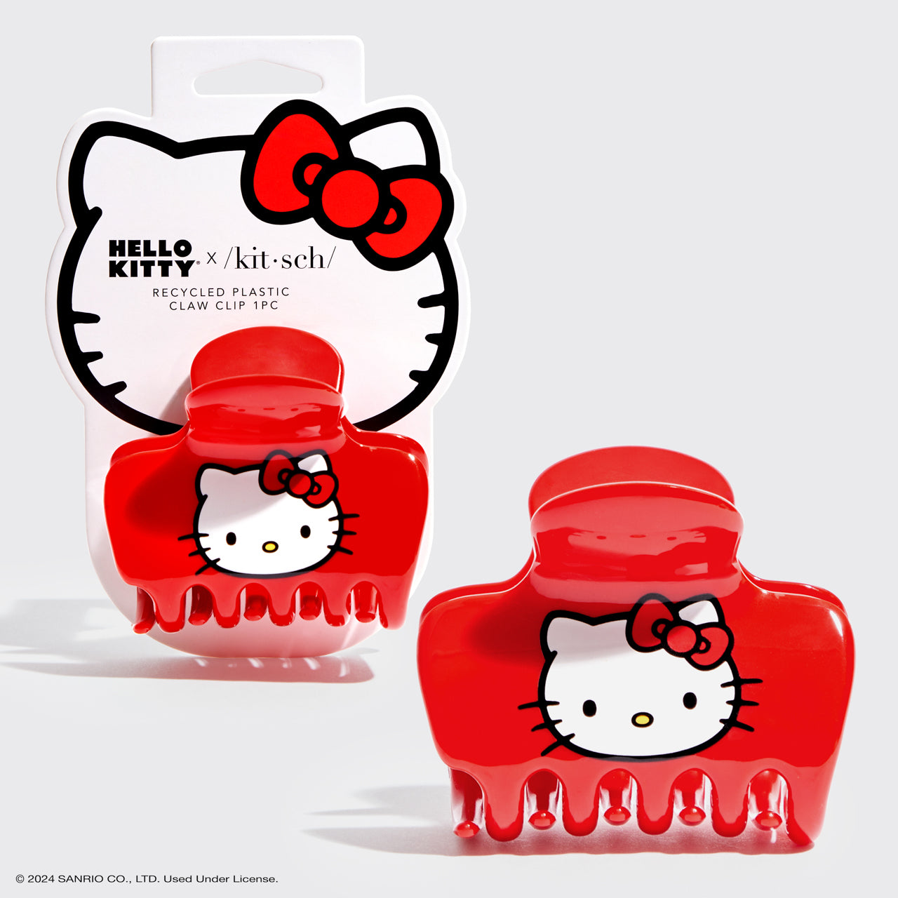 kitsch-x-hello-kitty-recycled-plastic-claw-clip-kitty-face-haarklammer image 2