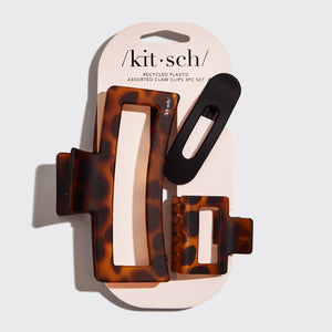 kitsch-assorted-rectangle-claw-clips-haarklammern-3er-set image 3