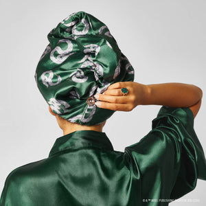 kitsch-x-harry-potter-satin-wrapped-haartuch-slytherin-haarturban image 7