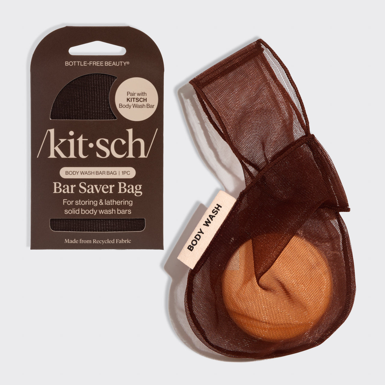 kitsch-chocolate-body-wash-bar-bag-mesh-seifenbeutel-mit-aufh-ngung image 2