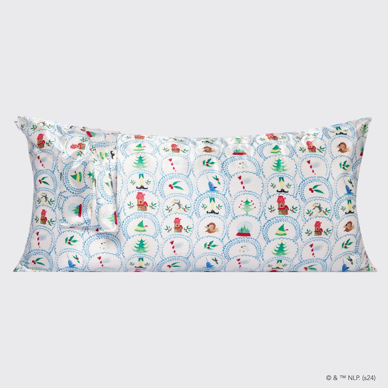 kitsch-x-elf-satin-kissenbezug-north-pole-king-36x19-zoll image 3