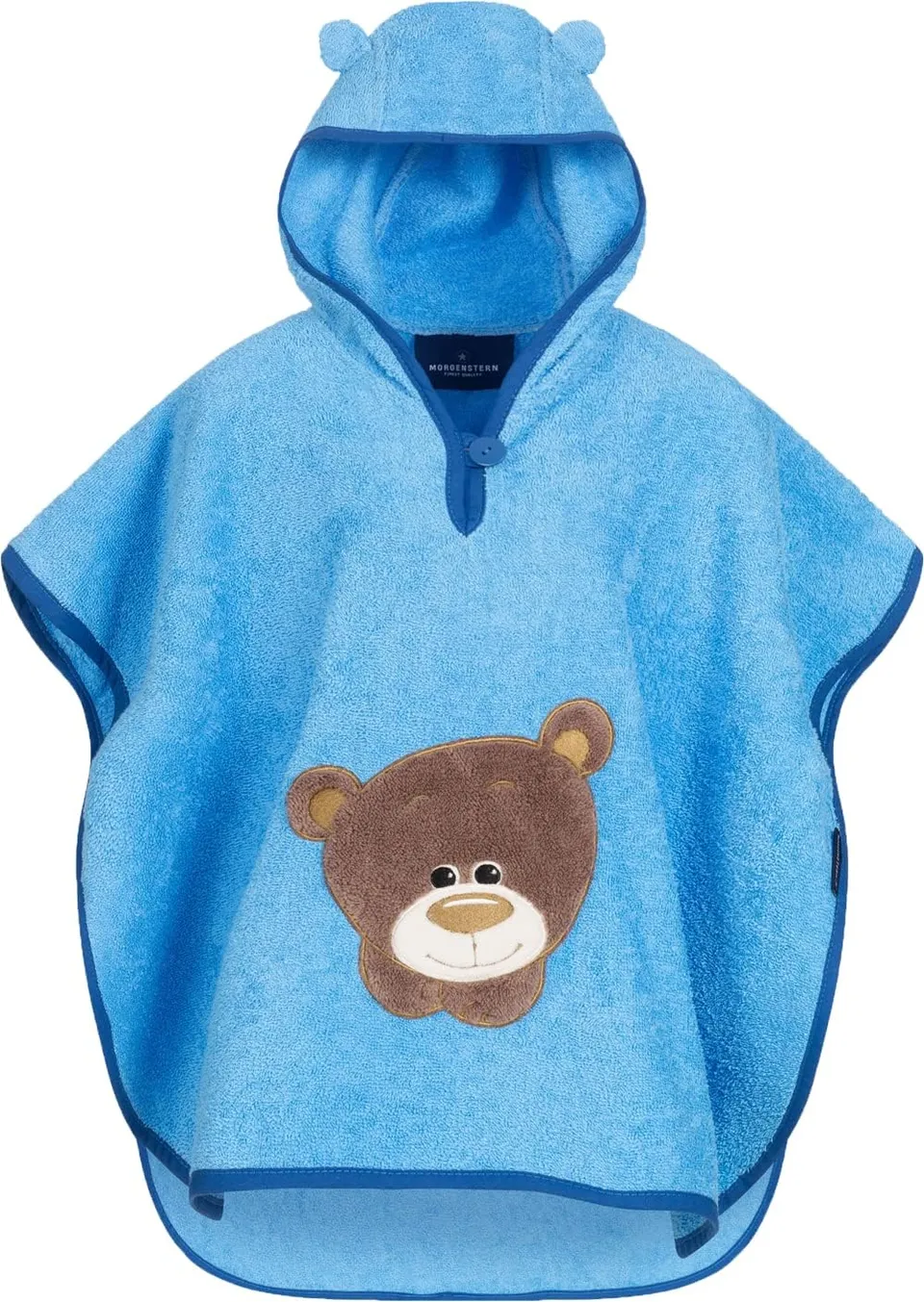 morgenstern-badeponcho-kinder-1-3-jahre-regenbogen-handtuchponcho-mit-kapuze-aus image 1