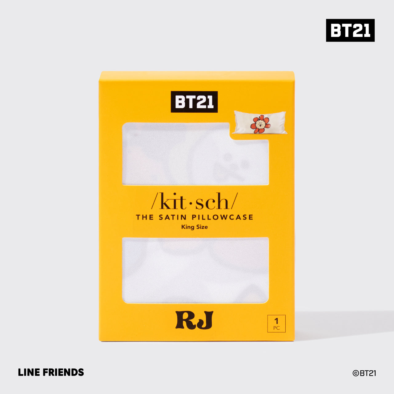 kitsch-x-bt21-satin-kissenbezug-rj-king image 5