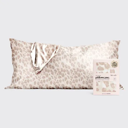 kitsch-satin-kopfkissenbezug-leopard-2er-pack-king-91x48-cm-mit-rei-verschluss image 1
