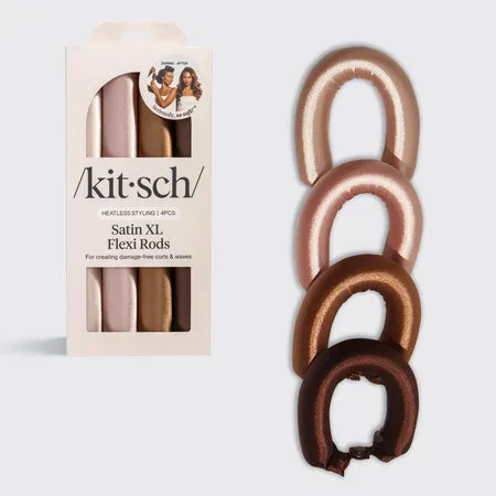kitsch-rosewood-jumbo-satin-flexi-rods-4er-set-gro-e-lockenwickler image 1