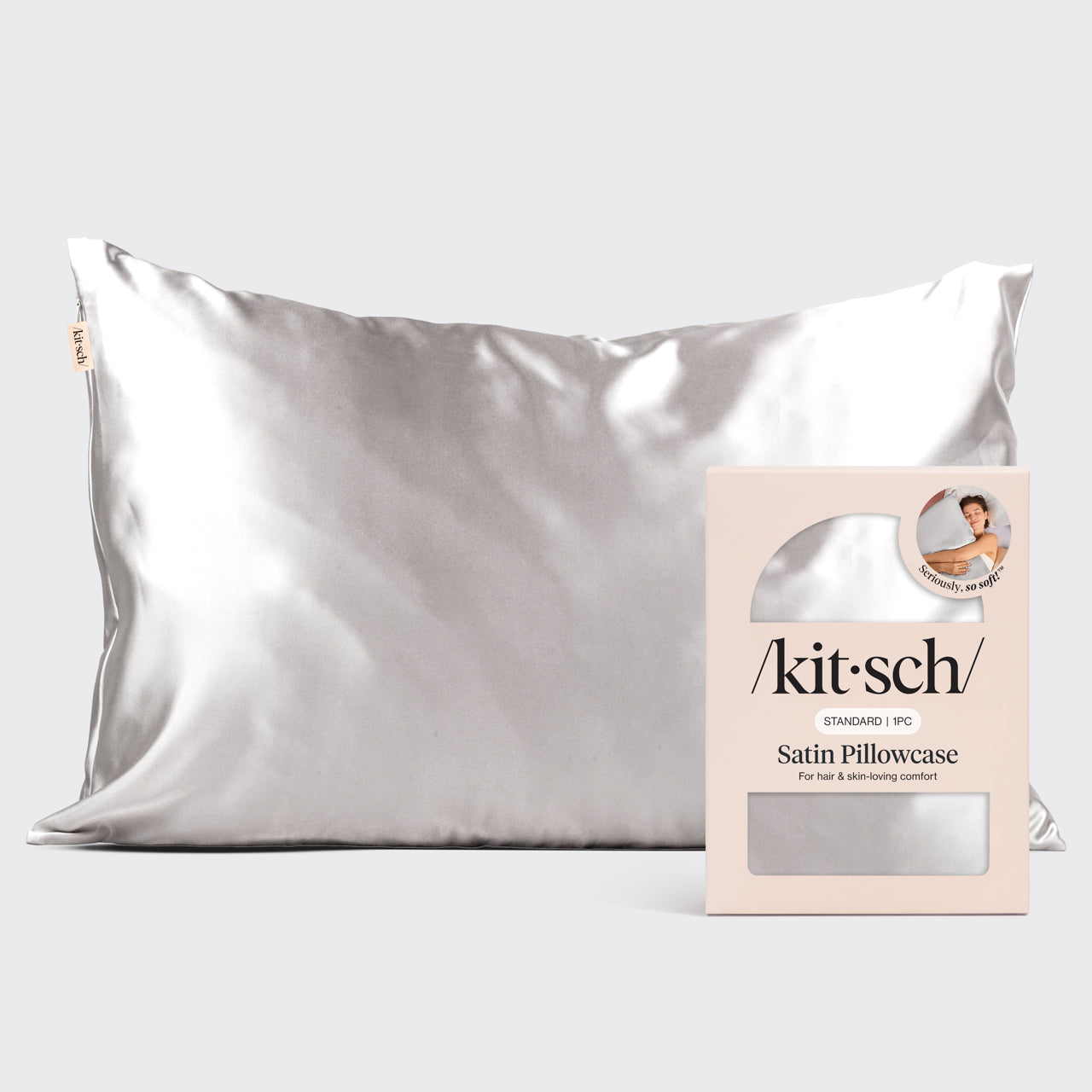 kitsch-satin-kissenbezug-silber-4er-pack-standard-queen image 2