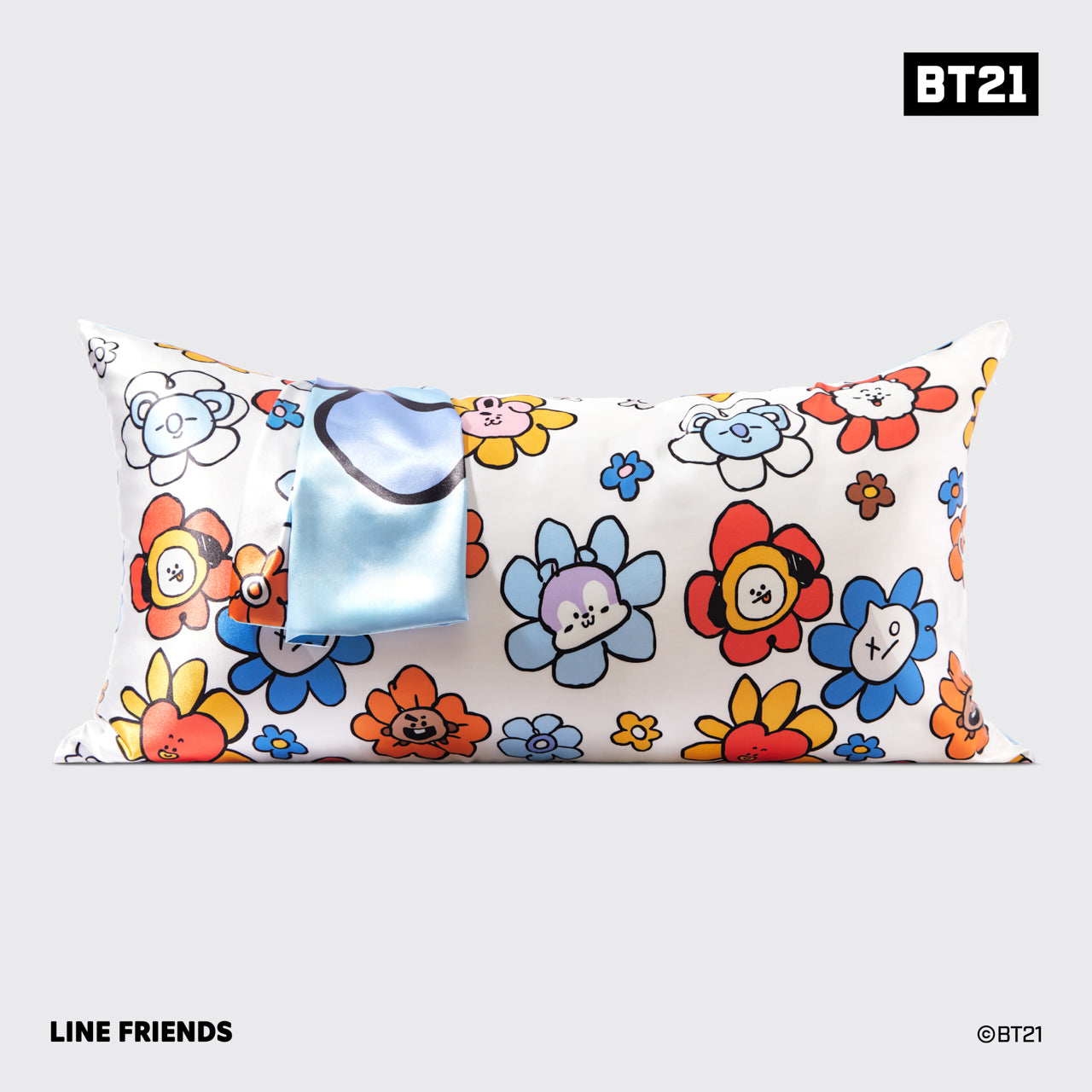 kitsch-x-bt21-satin-kopfkissenbezug-koya-king image 3