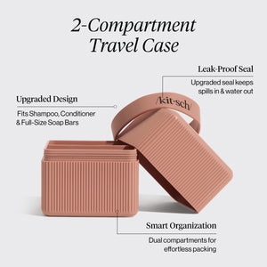 kitsch-2-compartment-travel-case-reise-organizer-terracotta image 7