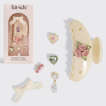 kitsch-kitschpop-curved-claw-clip-charms-in-pearlized-cream-gebogene-haarklammer image 1