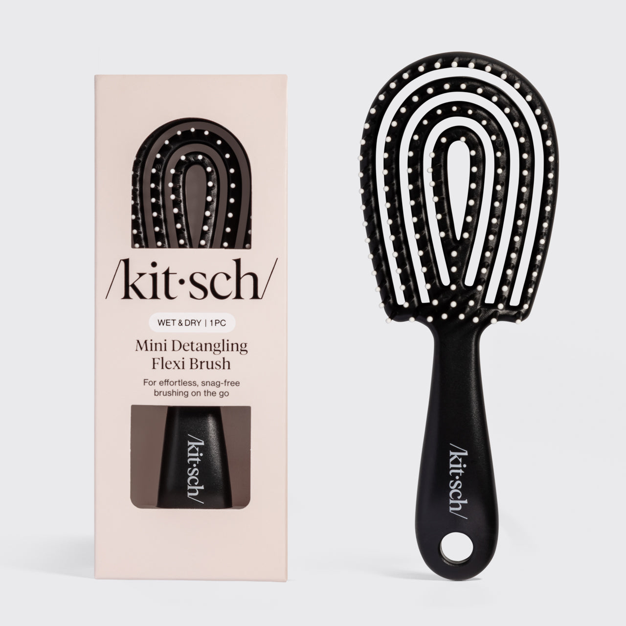 kitsch-mini-detangling-flexi-brush-entwirrb-rste-schwarz image 2
