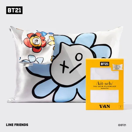 kitsch-x-bt21-satin-kissenbezug-van-standard image 1