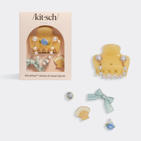 kitsch-kitschpop-coastal-cottage-cloud-clip-set-butter-yellow-haarspange-mittel image 1