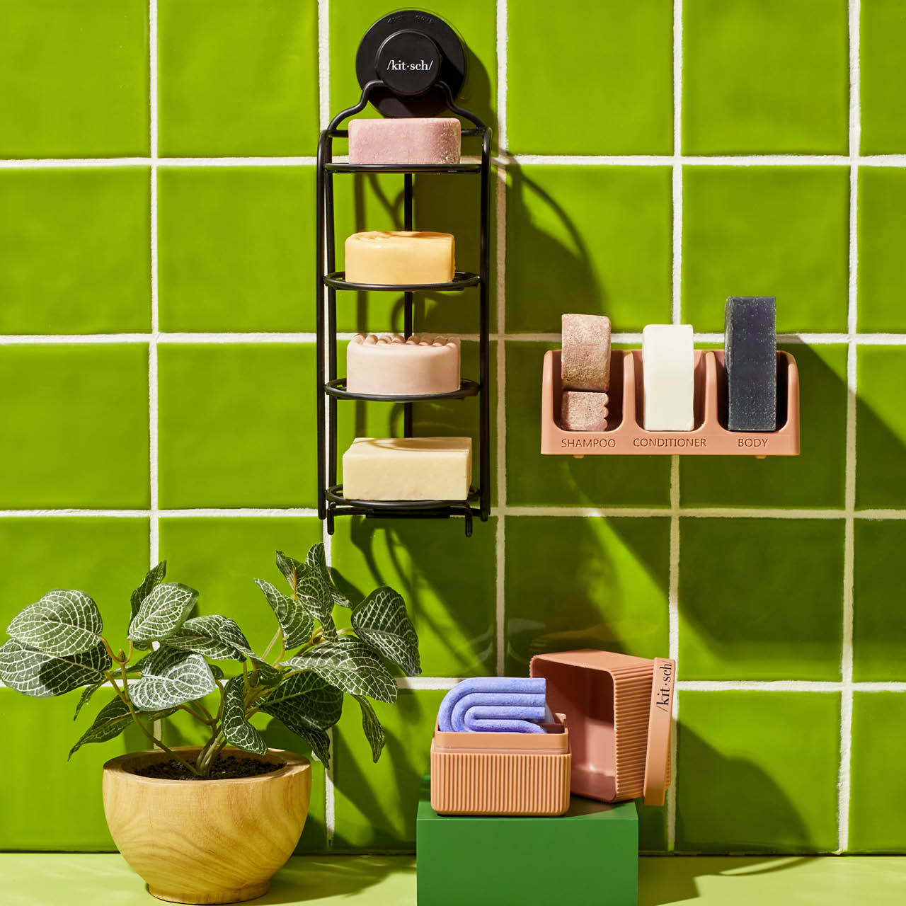 kitsch-self-draining-shower-caddy-duschablage-f-r-shampoo-bars-29-2-x-9-5-x-8-9- image 5