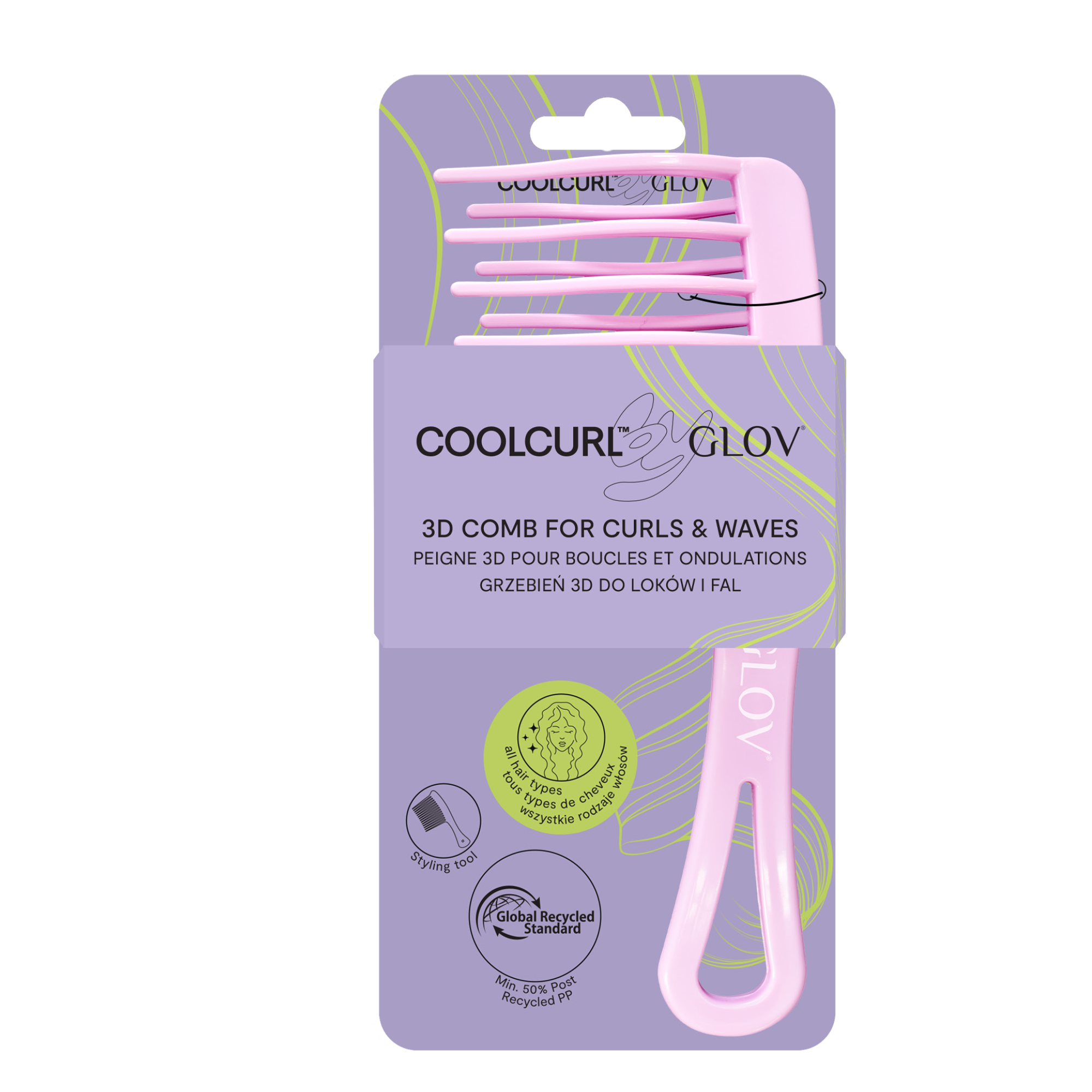 glov-coolcurl-3d-kamm-f-r-locken-und-wellen image 1