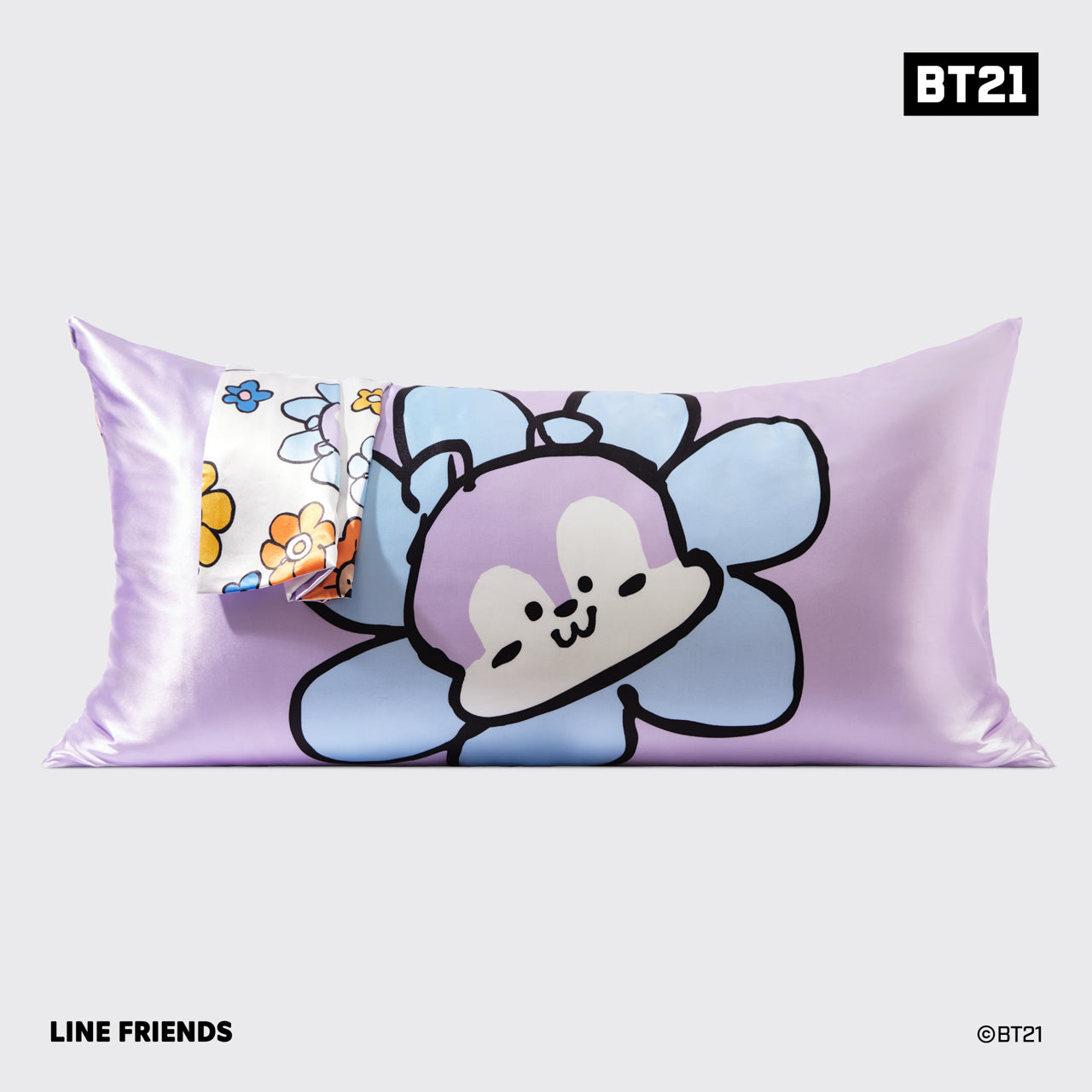 kitsch-x-bt21-satin-kopfkissenbezug-mang-king image 7