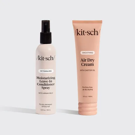 kitsch-stay-hydrated-moisturizing-hair-duo-leave-in-spray-air-dry-cream image 1