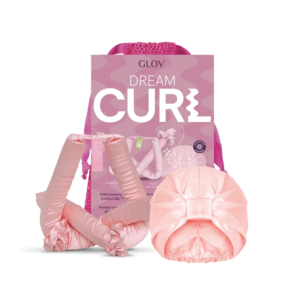 glov-dream-curl-set-coolcurl-lockenwickler-ohne-hitze-satin-schlafhaube image 1