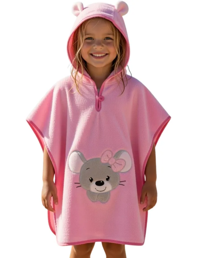 morgenstern-badeponcho-kinder-1-3-jahre-kapuze-baumwolle-motiv image 1