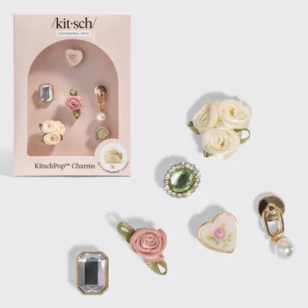 kitsch-kitschpop-charms-in-vintage-ivory-wechsel-charms-f-r-haarklammern image 1