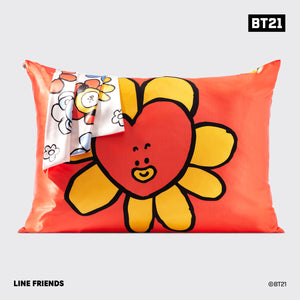 kitsch-x-bt21-satin-kissenbezug-tata-standard image 3