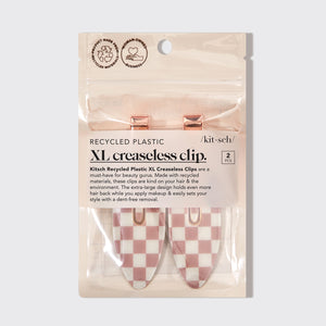 kitsch-xl-terracotta-checker-creaseless-clips-2er-set image 3