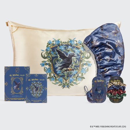 kitsch-x-harry-potter-ravenclaw-bundle-satin-kissenbezug-haarspangen-set image 1