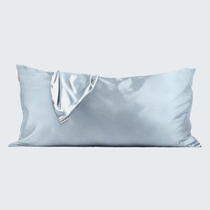 kitsch-satin-pillowcase-haze-blue-4er-pack-king-91x48-cm image 8
