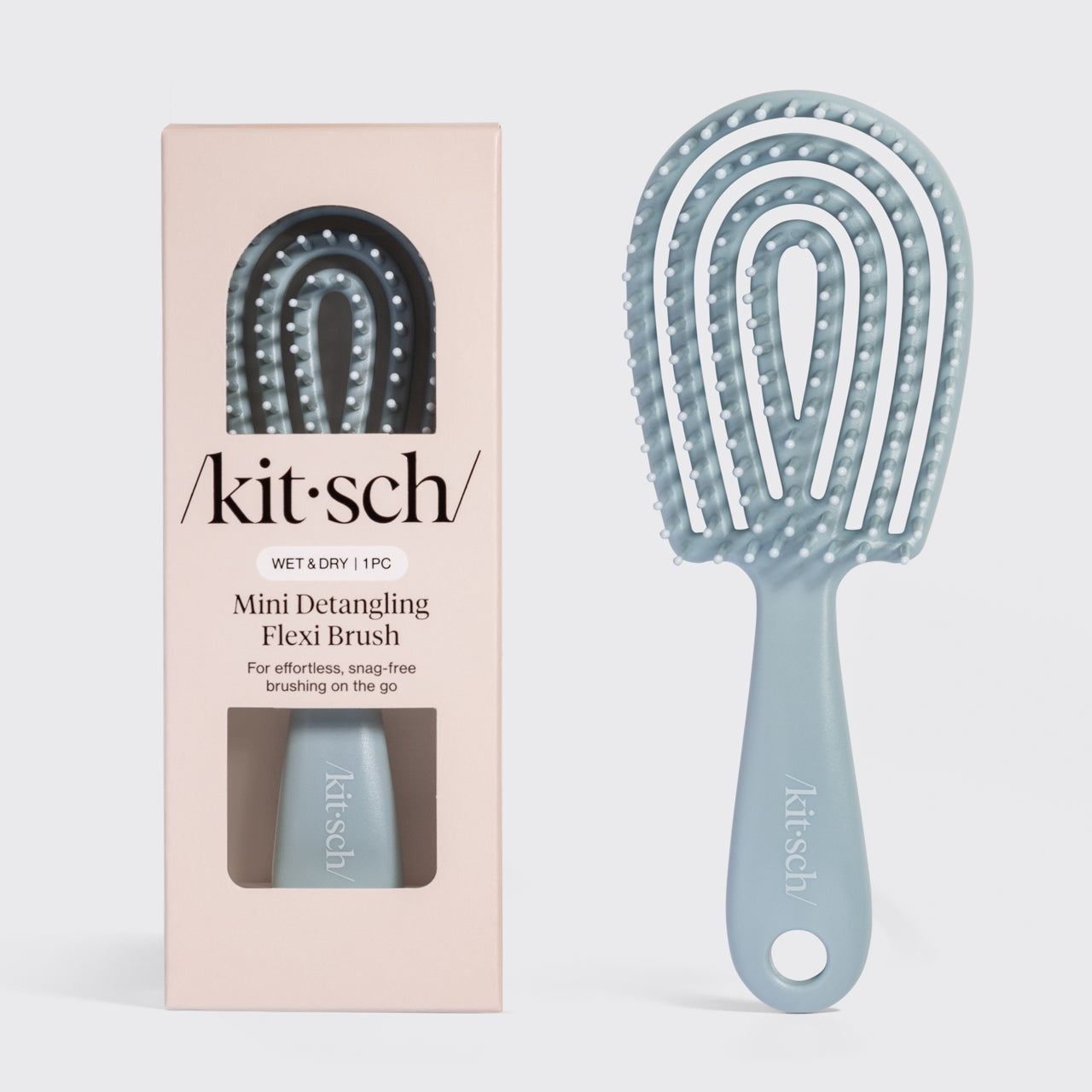 kitsch-haze-blue-detangling-flexi-brush-mini-reise-entwirrb-rste image 2