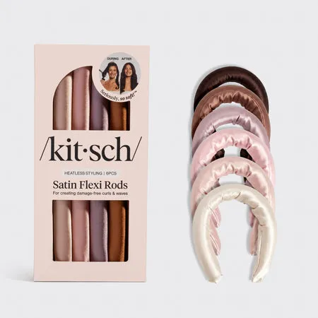kitsch-satin-flexi-rods-6pc-set-heatless-lockenwickler-aus-satin image 1