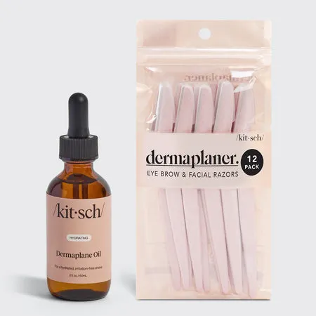 kitsch-dermaplane-oil-dermaplaner-tool-bundle-gesichts-l-set image 1