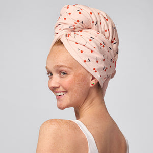 kitsch-cherry-print-xl-hair-towel-wrap-mikrofaser-haarturban image 2